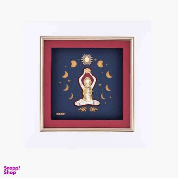 تابلو ورق طلا زرسام طرح مراقبه