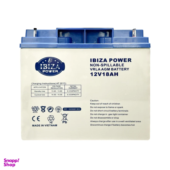 باتری UPS ایبیزا مدل 12v-18a