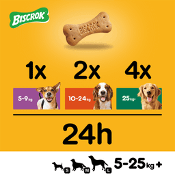 تشویقی سگ پدیگری مدل بیسکوراک Biscrock pedigree وزن 200 گرم بسته 4 عددی