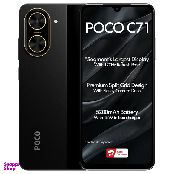 گوشی موبایل شیائومی مدل Poco C71 دو سیم کارت ظرفیت 128 گیگابایت رم 4 گیگابایت نسخه گلوبال