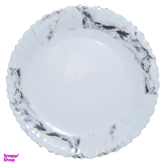 بشقاب غذاخوری مدل ماربل تخت کنگره بسته 6 عددی