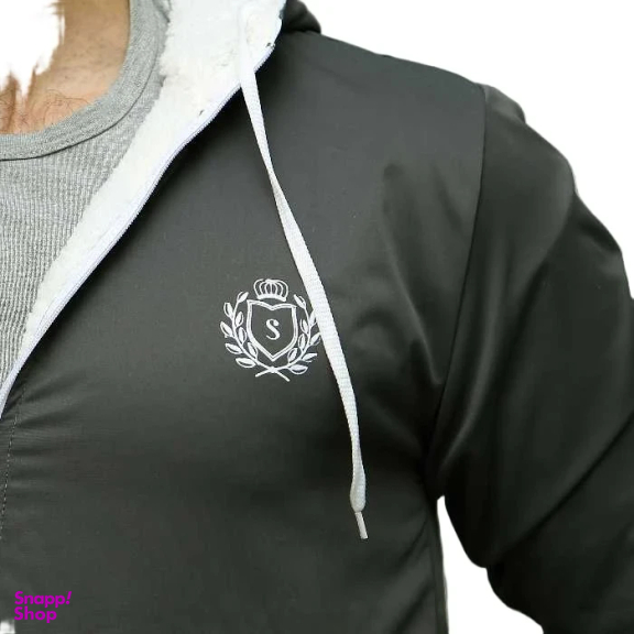 کاپشن مردانه مدل GD-s-17453945 رنگ دودی