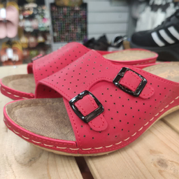 دمپایی زنانه کمند مدل افرا رنگ قرمز