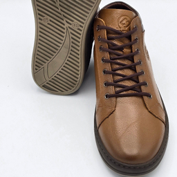 کفش راحتی مردانه شمس کد 4677 رنگ قهوه‌ای