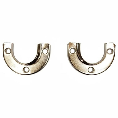 زیر سری میله جالباسی کمد مدل نیم گرد فلزی آبکاری شده کد MT0387 بسته 2 عددی