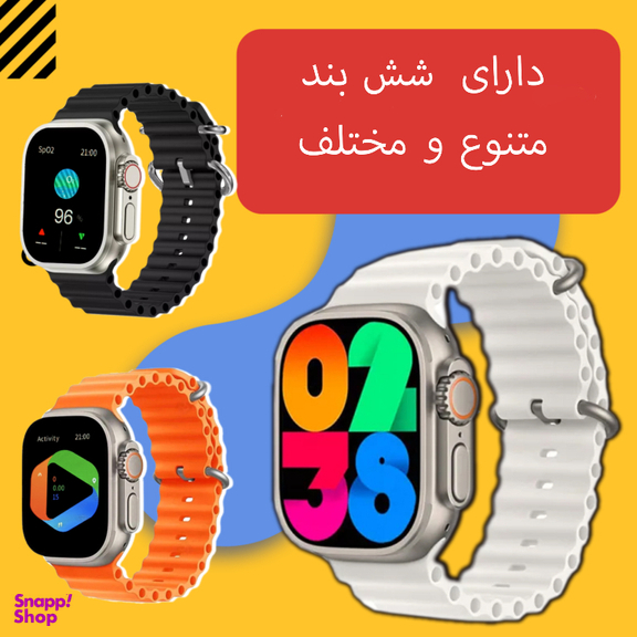 ست ساعت هوشمند و ایرفون بلوتوثی ویزمی مدلWS F15 ULTRA3
