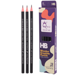مداد مشکی ام کیو کد H-13 بسته 12 عددی