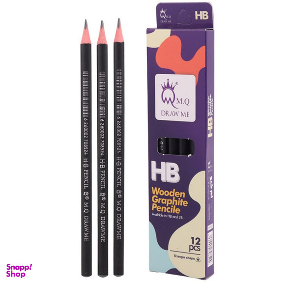 مداد مشکی ام کیو کد H-13 بسته 12 عددی