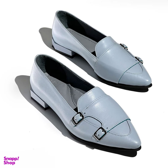 کفش روزمره زنانه چرم کاکتوس ws1038 مدل رنگ آبی