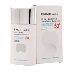 کرم ضد آفتاب بی رنگ برایت مکس مدل آکوا فیوژن با +SPF50 حجم 50 میلی لیتر