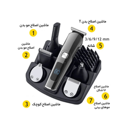ماشين اصلاح سر و صورت 11×1 کومکس مدل TURBO Km-8688