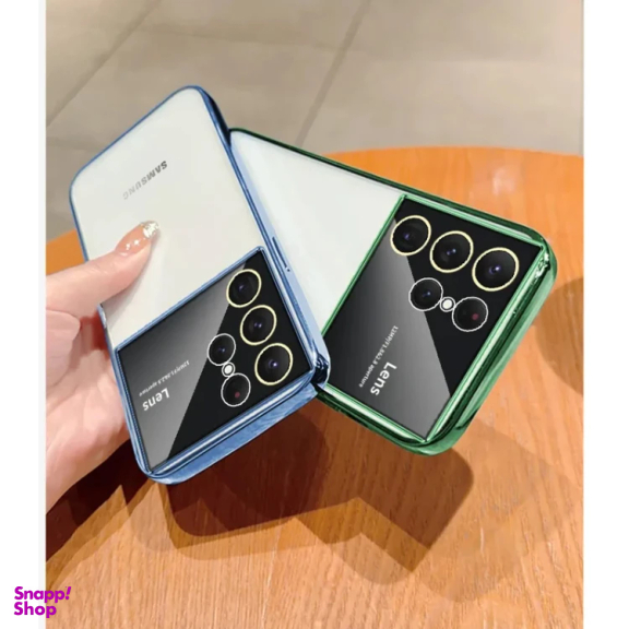 کاور گوشی موبایل مدل الکترو لنز شفاف مناسب برای سامسونگ Galaxy S23 Ultra