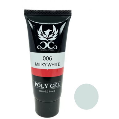 پلی ژل کاشت ناخن کوکو مدل 006 رنگ شیری حجم 60 میلی لیتر