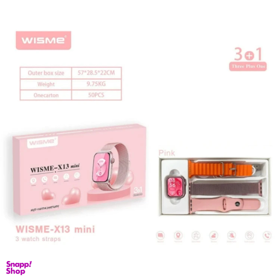 ساعت هوشمند ویسمی مدل X13 MINI بند فلزی سایز 41 میلی متر