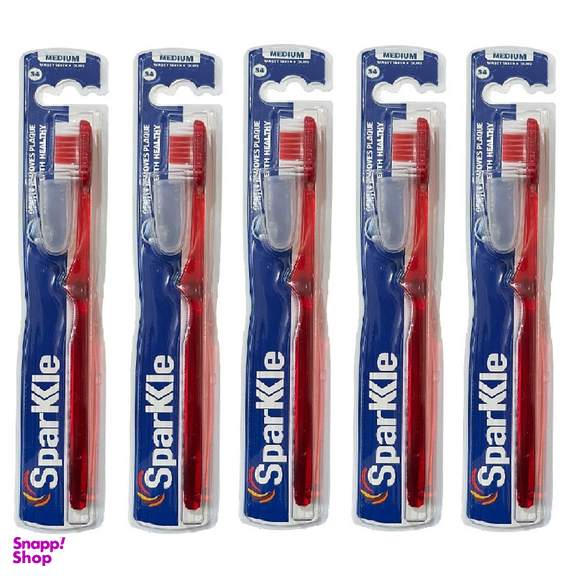 مسواک اسپارکل مدل S4 با برس متوسط بسته 5 عددی