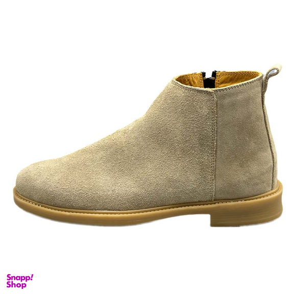 بوت چرم طبیعی مردانه مدل چلسی کد 950 رنگ خاکی