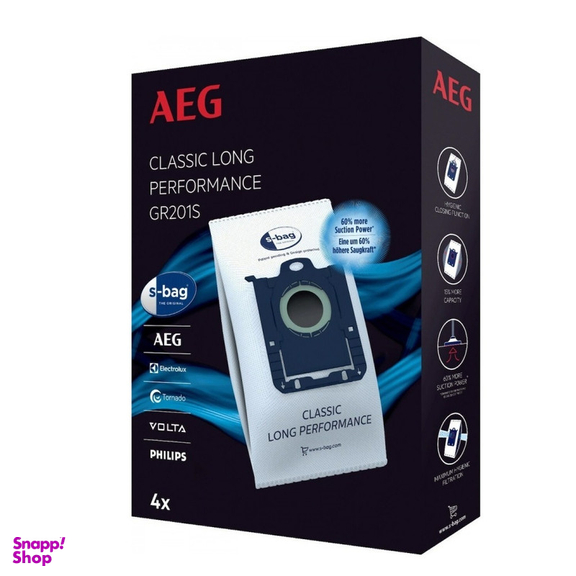 پاکت جاروبرقی آ ا گ مدل GR201S مجموعه 4 عددی