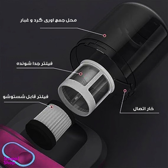 جارو شارژی دستی مدل پاکروب ضد شپش و کنه کد YX-816