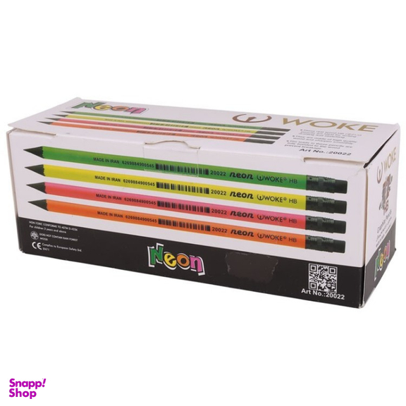 مداد مشکی وک کد Neon 20022 بسته 72 عددی