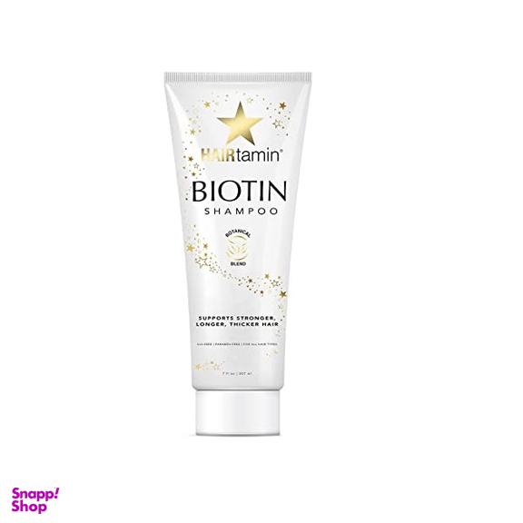 شامپو مو هیرتامین مدل Biotin حجم 207 میلی لیتر