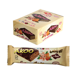 ویفر آکو بادامی چیچک بسته 24 عددی