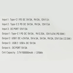 پاوربانک کانفلون مدل A45Q ظرفیت 100000 میلی آمپر ساعت