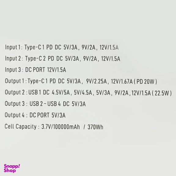 پاوربانک کانفلون مدل A45Q ظرفیت 100000 میلی آمپر ساعت