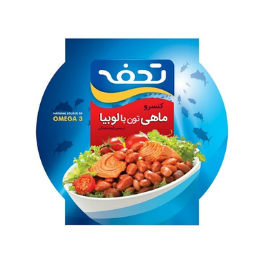 کنسرو ماهی تون با لوبیا تحفه وزن 230 گرم