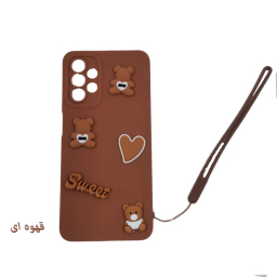 قاب گوشی موبایل لیمیا مدل عروسکی لنزدار ژله ای طرح Sweet مناسب سامسونگ Galaxy A53 به همراه دستبند