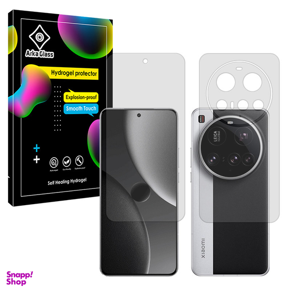 محافظ صفحه نمایش شفاف آرکا گلس مدل Tough مناسب گوشی موبایل شیائومی 15 Ultra به همراه محافظ پشت گوشی