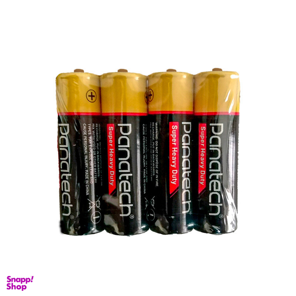 باتری نیم قلمی پاناتک مدل Zinc Carbon R03 AAA Shrink بسته 4 عددی