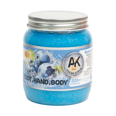 اسکراب شکری لایه بردار پوست ای کا رایحه بلوبری وزن 1100 گرم