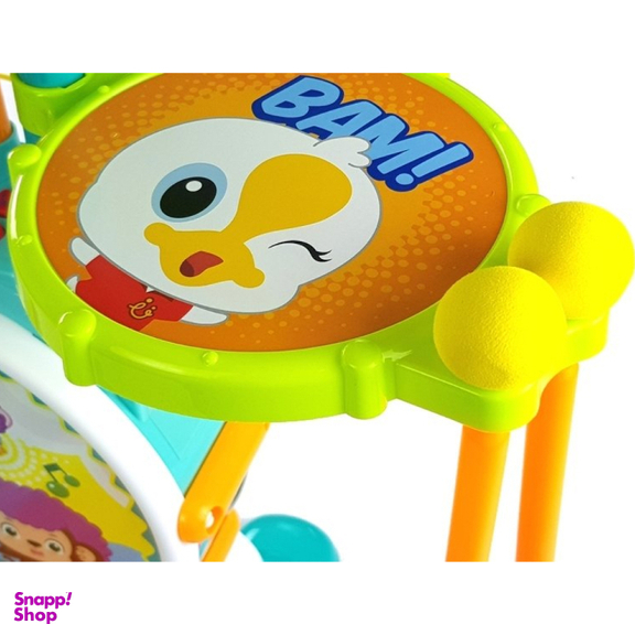 اسباب بازی موزیکال هولی تویز جاز و درام بزرگ مدل 3130 Dimple Electric Big Toy Drum Set for Kids