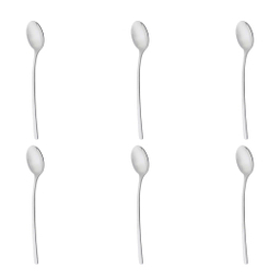قاشق سوپ خوری ناب استیل مدل رجینا بسته 6 عددی