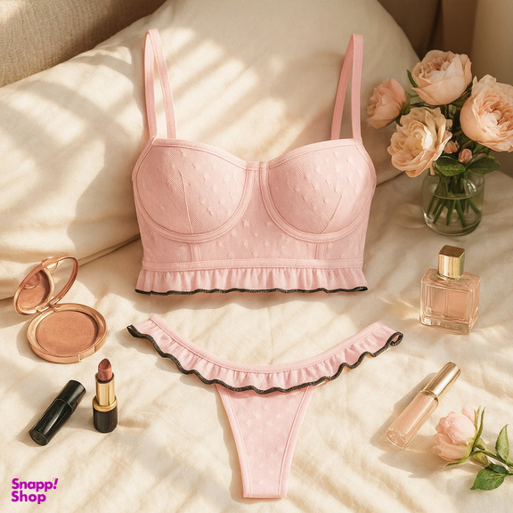 ست شورت و نیم تنه زنانه ماییلدا مدل فنردار کد 5432-606