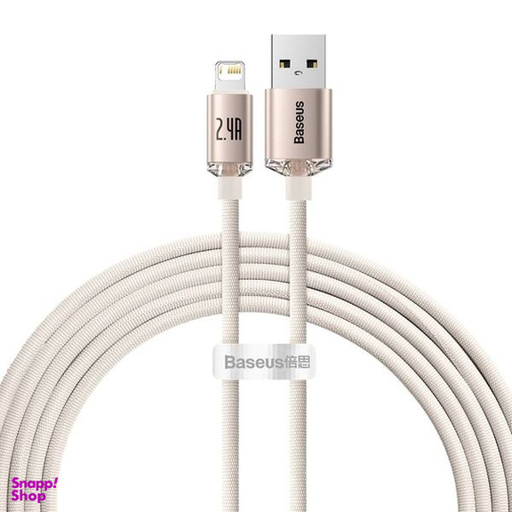 کابل USB به لایتنینگ باسئوس مدل Crystal Shine Series طول 2 متر