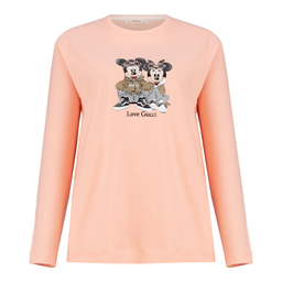 ست بلوز و شلوار راحتی زنانه کد 1042 رنگ گلبهی