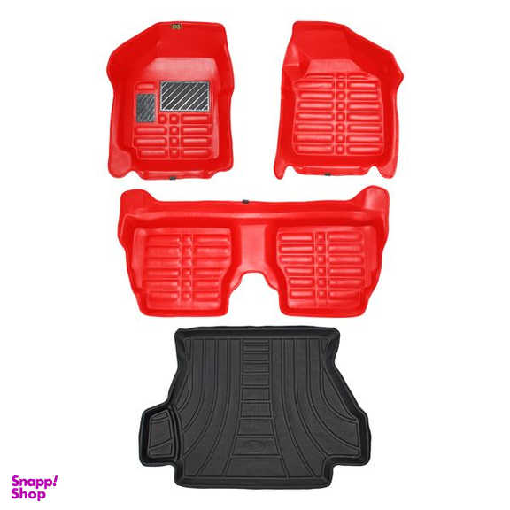 کفپوش پنج بعدی خودرو پانیذ مدل EVA مناسب ساینا به همراه کفپوش صندوق