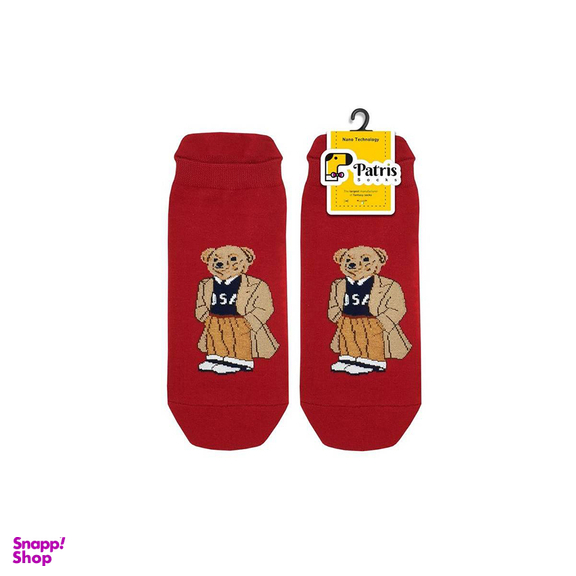 جوراب زنانه پاتریس طرح خرس کد 03