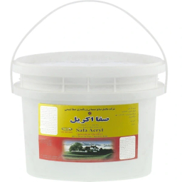 رنگ آکریلیک صفاشیمی کد A 6500 وزن 10 کیلوگرم