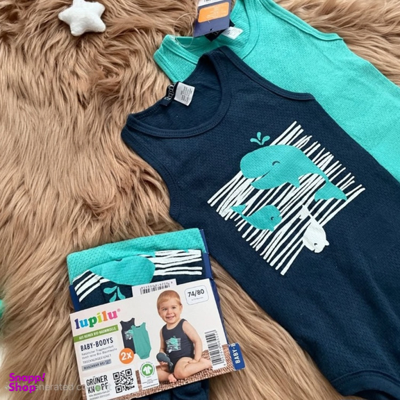 بادی رکابی نوزاد لوپیلو مدل وال مجموعه 2 عددی