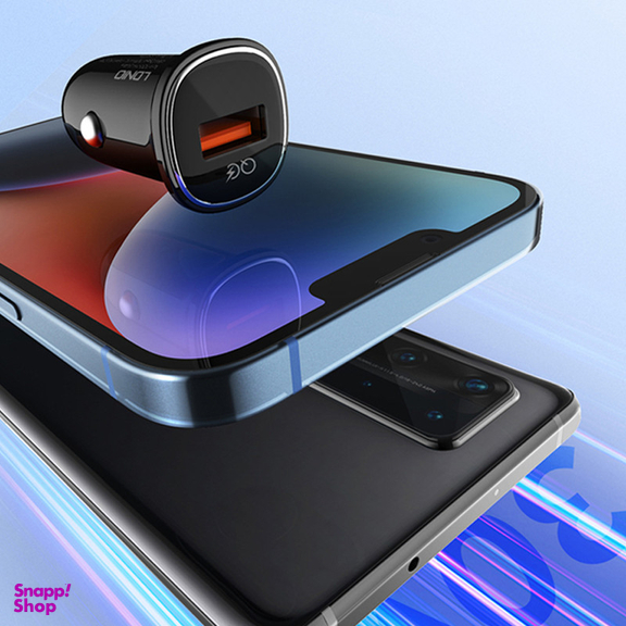 شارژر فندکی 30 وات الدینیو مدل C105 به همراه کابل USB-C