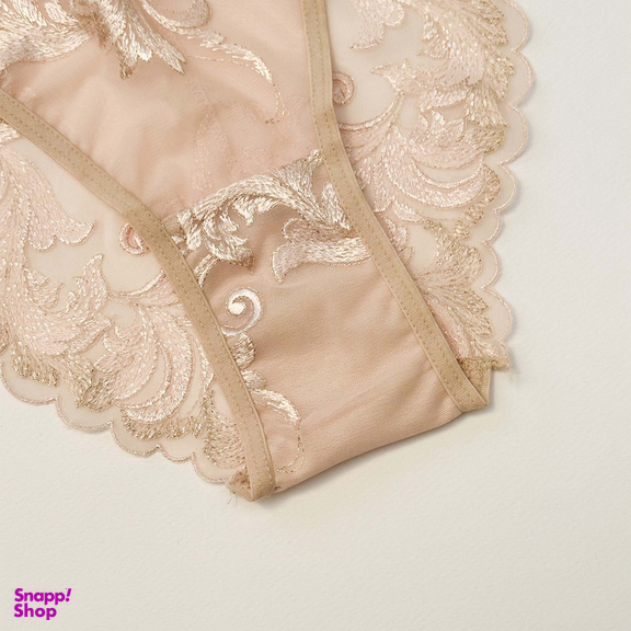 ست شورت و سوتین توری نوشه پوش کد 99902