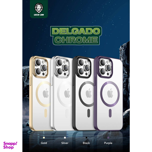 کاور گرین لاین مدل Delgado Chrome مناسب برای گوشی موبایل اپل IPhone 14 Pro Max