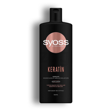 شامپو مو سایوس مدل Keratin حجم 500 میلی‌ لیتر