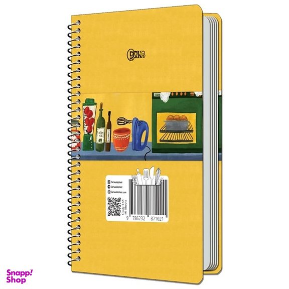 دفتر آشپزی من سیمی 80 برگ دارکوب مدل شف کد 165/1