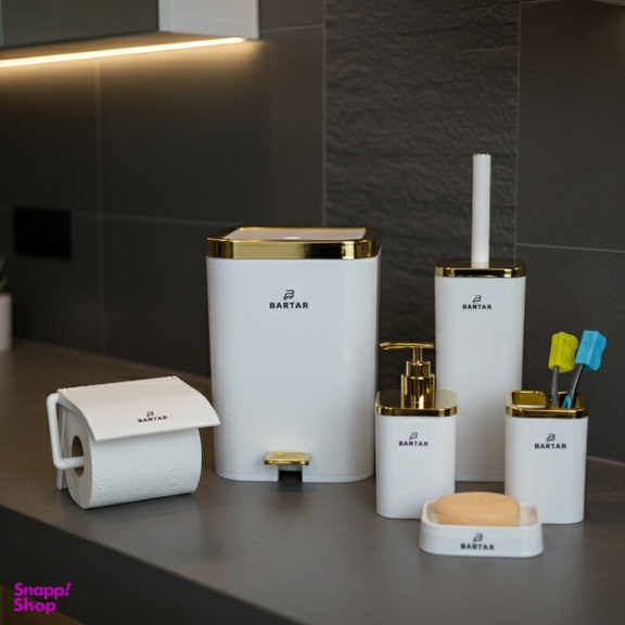 ست سرویس بهداشتی برتر مدل لیدوما کد 01 مجموعه ۶ عددی