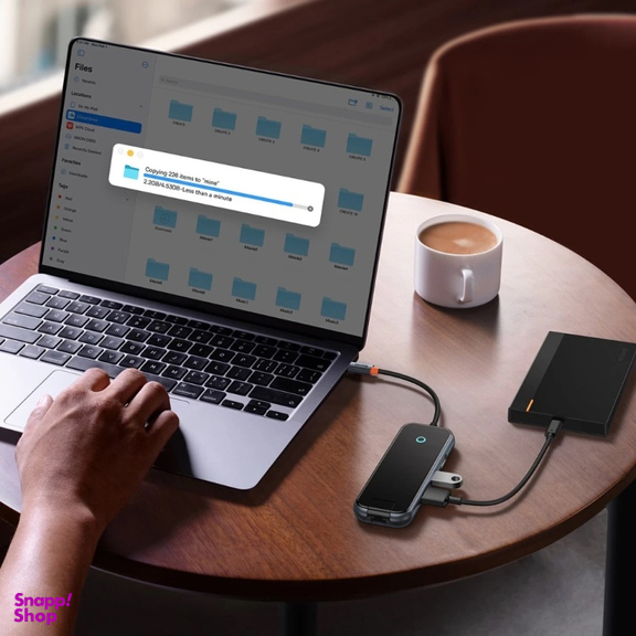 USB هاب 6 پورت Type-C باسئوس مدل Baseus Acmejoy WKJZ010313
