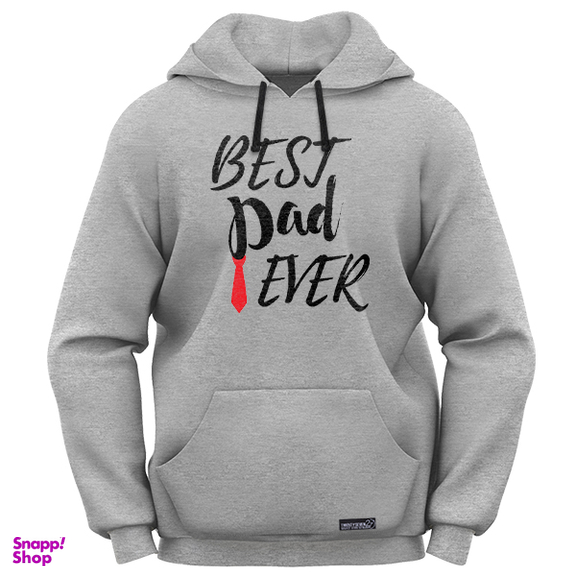 هودی مردانه 27 مدل Best Dad Tie کد MH1764 رنگ طوسی