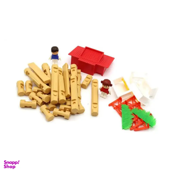 اسباب بازی 62 کلبه جنگلی 62 قطعه TAK TOY WOODLAND COTTAGE 1022